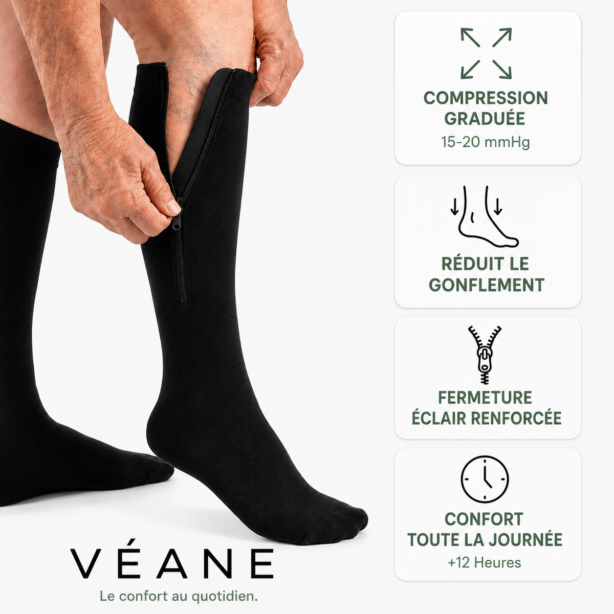 Des bas de compression enfin faciles à enfiler