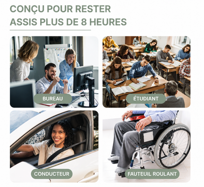 Coussin d'assise en gel Véane – Répartit la pression – Coccyx, hanches et bas du dos