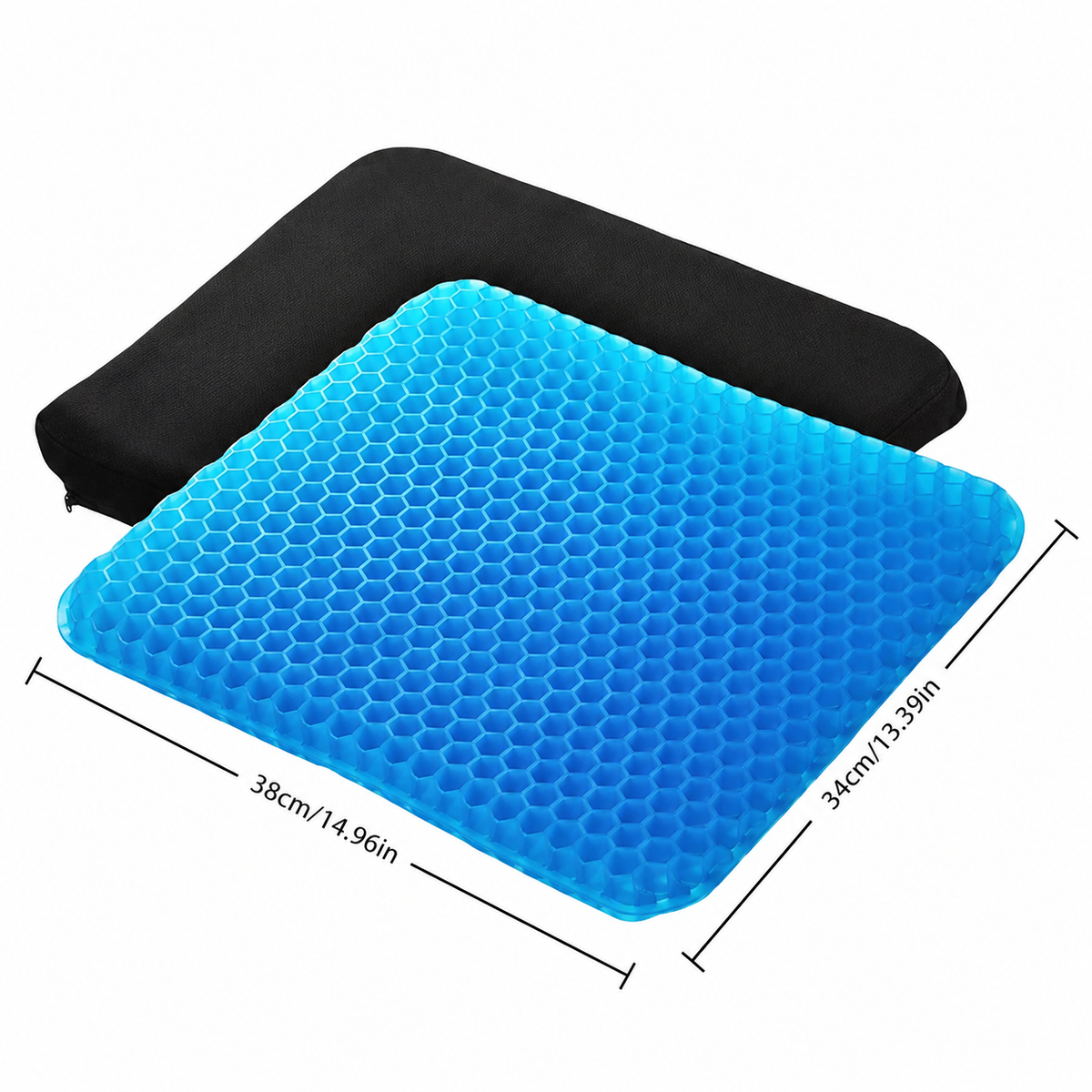 Coussin d'assise en gel Véane – Répartit la pression – Coccyx, hanches et bas du dos